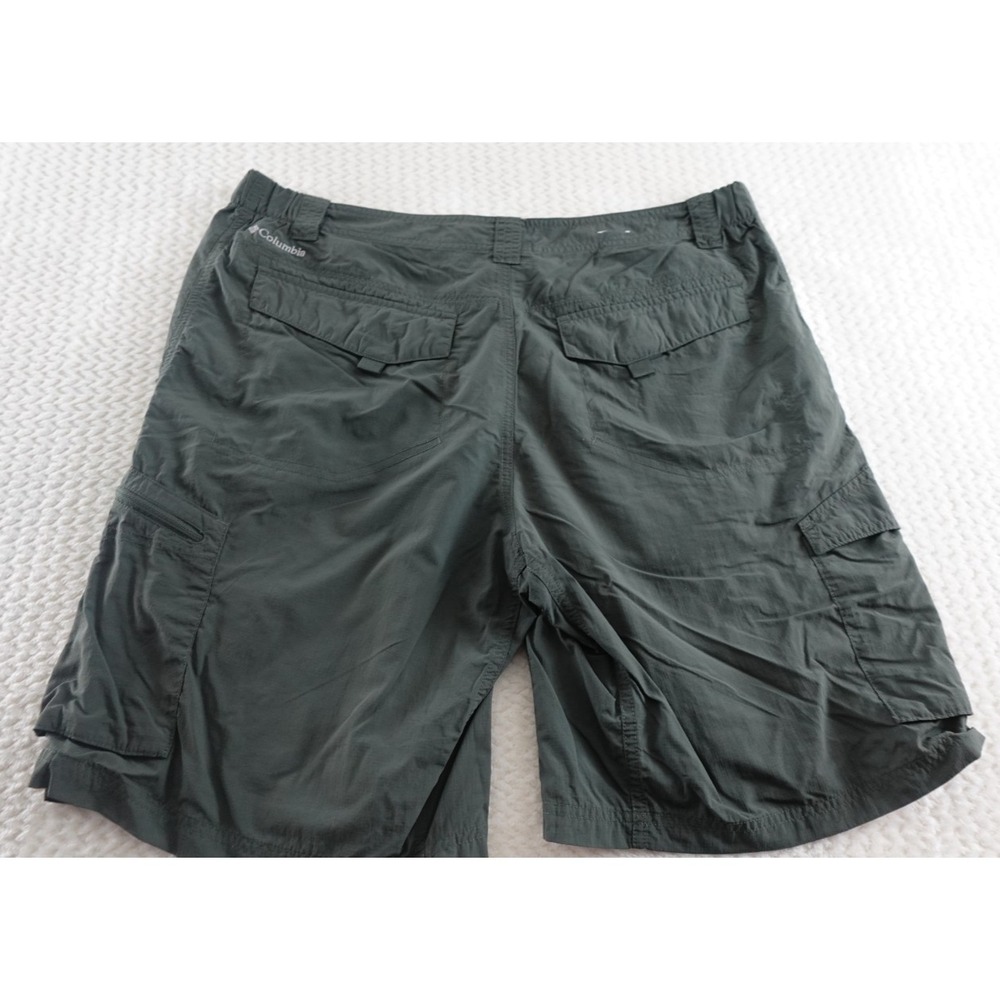 Columbia Men's Size 38 Cargo Shorts Olive Green Sun Protection - Picture 2 of 10